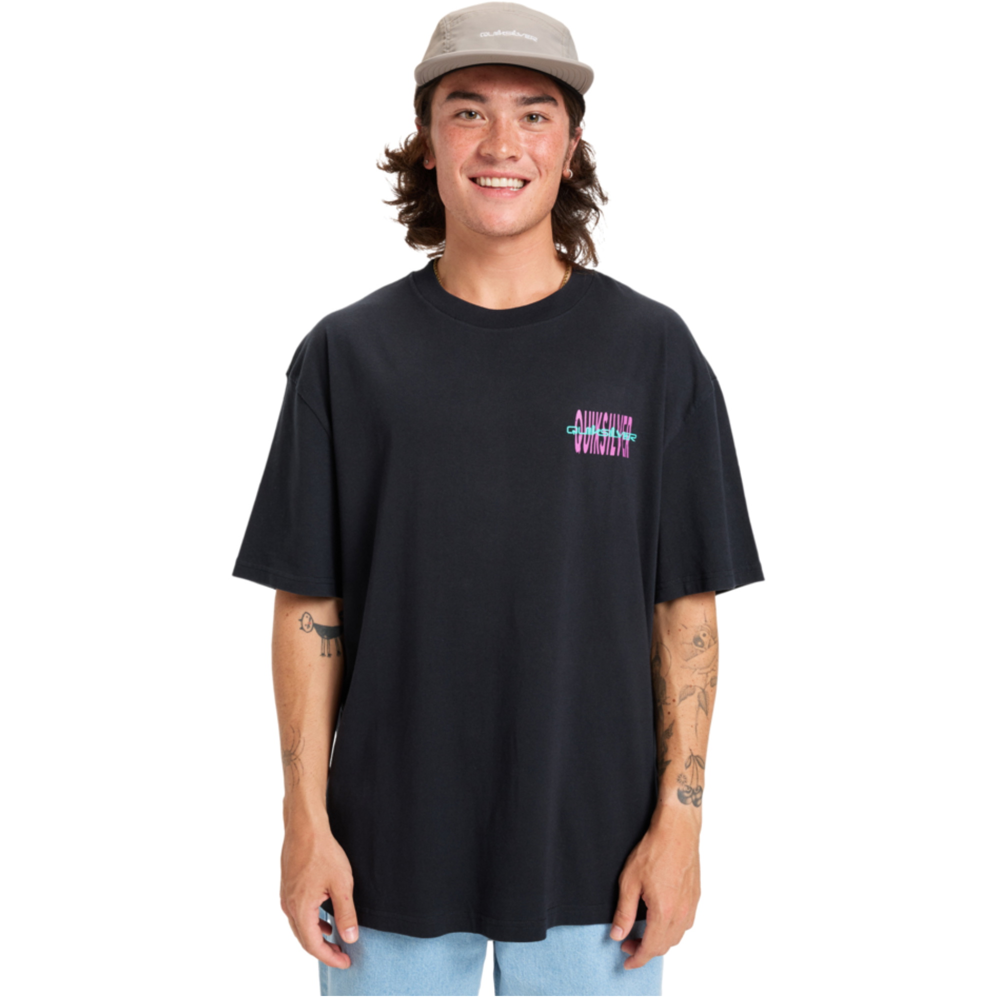 2025 Quiksilver Mens HW Desert Paradise Tee EQYZT08201 - Black